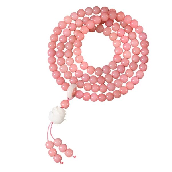 Natural Bodhi Bracelet Pink 108pcs Design Bodhi Ziwen Play Bracelet Men'S and Women'S Buddha Beads Prayer Bead Bracelet