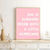 1pc Canvas Poster, Modern Art, Pink Phrase Canvas Poster, Ideal Gift For Bedroom Living Room Corridor, Wall Art, Wall Decor, Winter Decor, Room Decoration